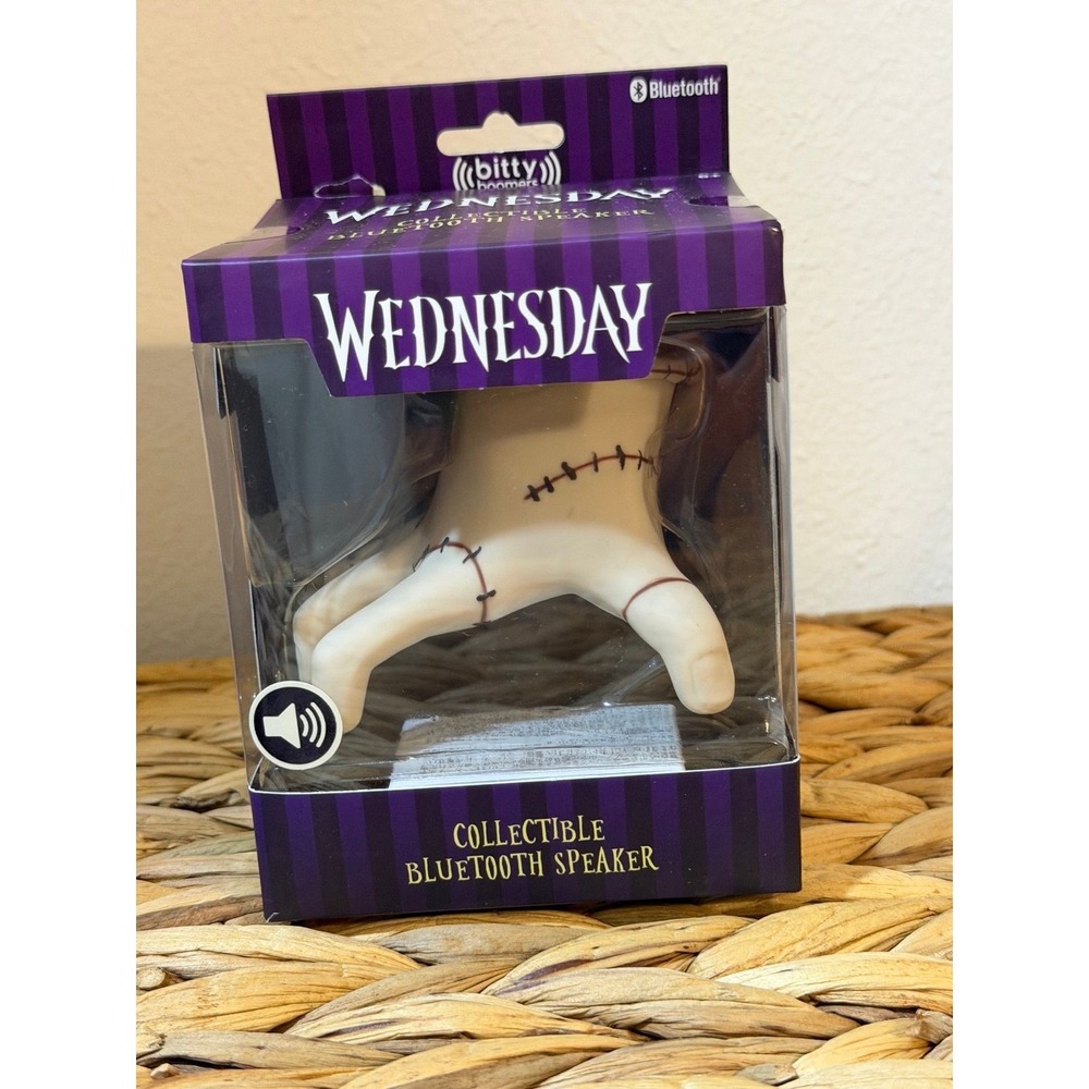 Bitty Boomers Wednesday Addams Thing Collectible Bluetooth Speaker BB5 New